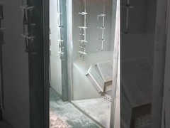 Ligne de peinture automatique par pulvérisation de lubrifiant en verre