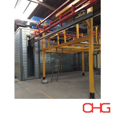 Bon prix Chargement et déchargement manuels de la ligne professionnelle de revêtement en poudre pour les profilés en aluminium en ligne