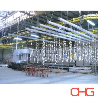 Ligne de production de revêtement en poudre électrostatique automatique pour profils en aluminium