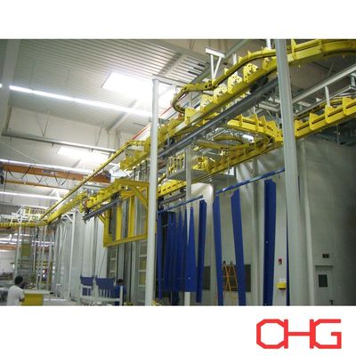 Bon prix Contrôle PLC Équipement de revêtement industriel en poudre Substrate de fer Méthode automatique Type en ligne