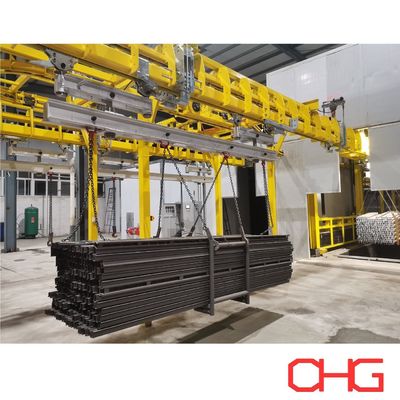 Parties structurelles ligne de production de peinture liquide avec machine de revêtement automatique