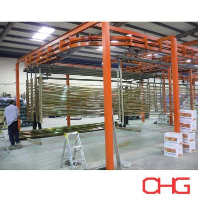 Ligne de production automatique de revêtement en poudre avec pistolets à pulvérisation électrostatiques Données techniques personnalisables