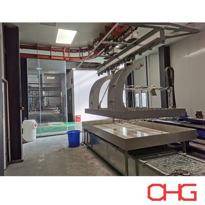 qualité Pièces de machines lourdes Peinture liquide humide Pulvérisation équipement de ligne de production avec unité de commande PLC usine