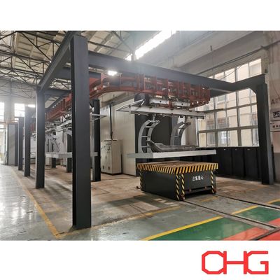 Ligne d'équipement de peinture par pulvérisation liquide personnalisée avec système de convoyeur pour machines lourdes