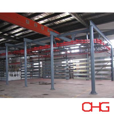 Ligne de production de revêtement en poudre personnalisée avec système de récupération de poudre et changement de couleur