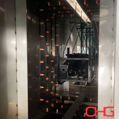 Système de pulvérisation de prétraitement personnalisé pour la ligne de production de revêtement en poudre