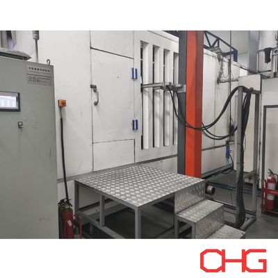 Ligne de revêtement en poudre de composants automobiles professionnels avec système de convoyeur monorail et unité de commande PLC