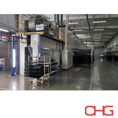 Ligne de revêtement en poudre adaptée aux besoins du client d'équipement de cabine de pulvérisation de composants de voiture