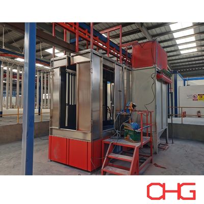 Ligne de revêtement en poudre entièrement automatique avec équipement de guidage après-vente