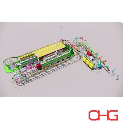 Ligne de prétraitement de revêtement électrophorétique par électrophorèse de substrat métallique avec option de personnalisation
