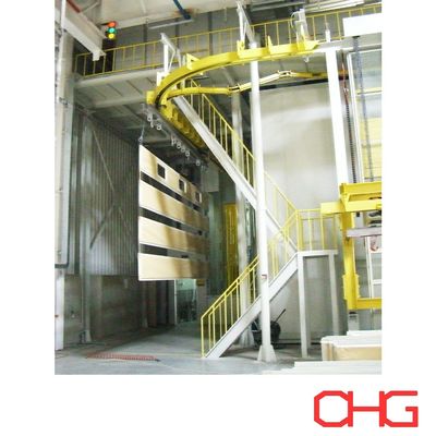Ligne de production automatique de revêtement en poudre pour armoire de commande électrique en fer