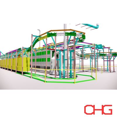 Ligne de prétraitement pour électrophorèse/électrophorèse Catégories de revêtement KTL/EPD Ligne de production de revêtement