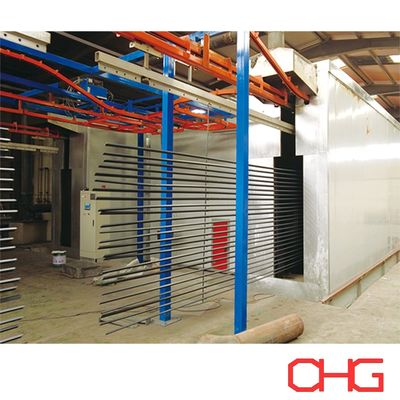 Ligne automatique de revêtement en poudre personnalisée pour les profils en aluminium