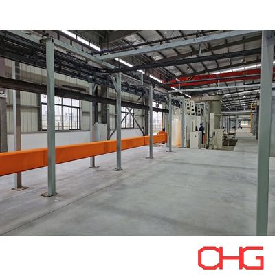 Bon prix Ligne de production professionnelle automatisée de revêtement en poudre Système de pulvérisation de poudre comprend le four de revêtement en poudre en ligne