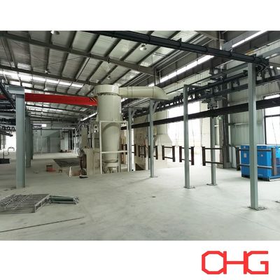 Ligne de production de revêtement en poudre Système de revêtement personnalisé pour pièces métalliques