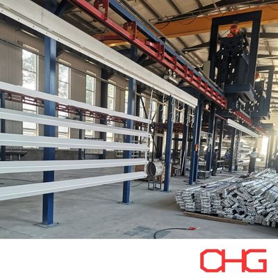 Bon prix Parties structurelles de substrat en aluminium ligne de revêtement en poudre supérieure avec équipement de système de convoyeur en ligne