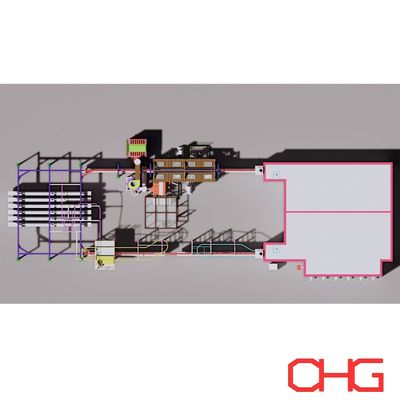 Ligne de revêtement de poudre électrostatique personnalisée avec unité de commande PLC et équipement de revêtement