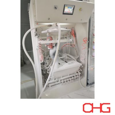 Ligne de revêtement en poudre intégrée avec traitement de surface par convoyage et durcissement thermique pour la finition de profilés en aluminium