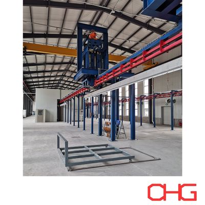 Qualité Ligne de revêtement en poudre conçue pour les profilés en aluminium avec système de finition personnalisé et convoyeur aérien pour le flux de production Usine