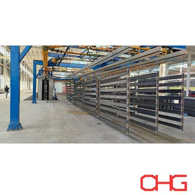 Bon prix Ligne de revêtement en poudre automatique des étagères métalliques avec système de convoyeur sans puissance et four de durcissement en ligne