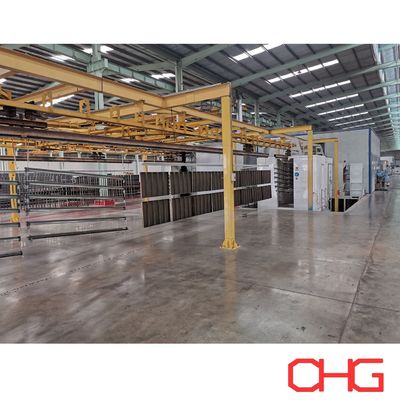 Ligne de revêtement en poudre électrostatique professionnelle pour les profils en aluminium fabriqués